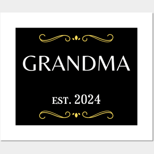 grandma to be - grandma est 2024 Posters and Art